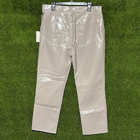 ⭐️ AGOLDE '90s Pinch Waist Patent Recycled Leather Blend Jeans - Picture 3 of 5